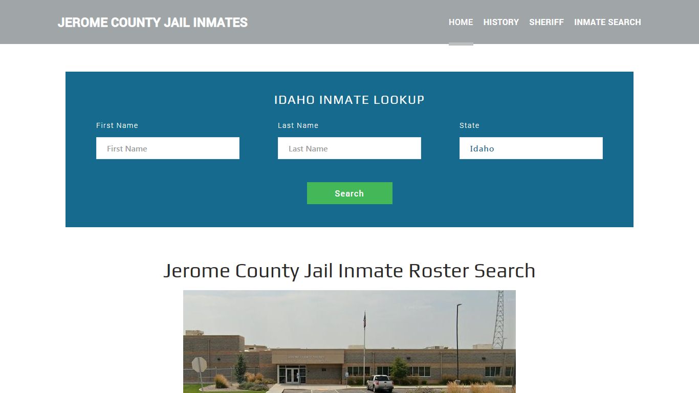 Jerome County Jail Inmate Roster Lookup, Jerome, ID