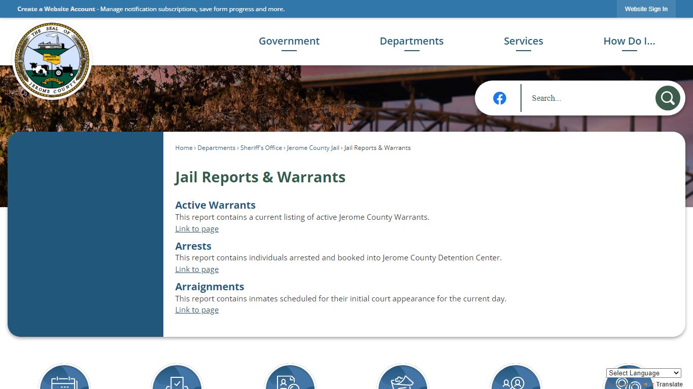 Jail Reports & Warrants | Jerome County, ID