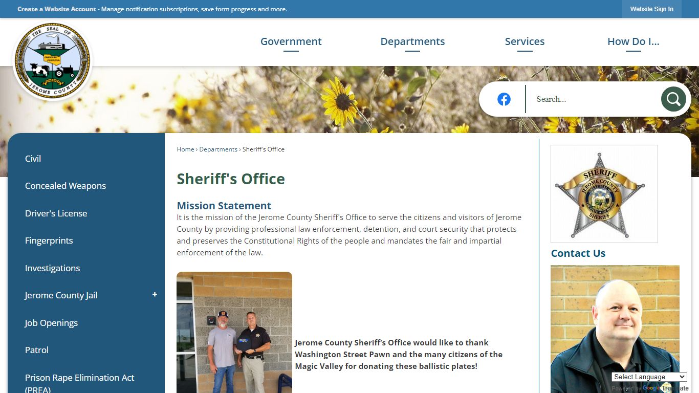 Sheriff's Office | Jerome County, ID